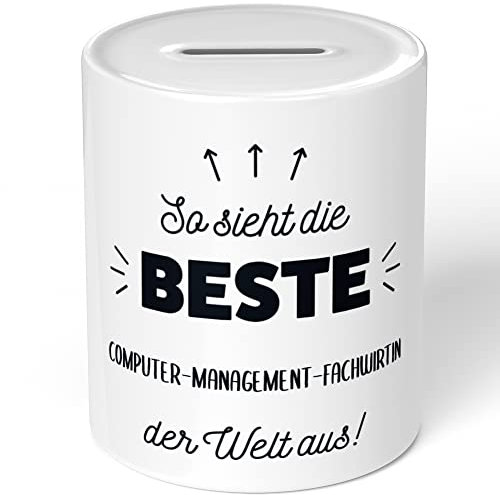 JUNIWORDS Spardose Sparbüchse, So Sieht die Beste Computer-Management-Fachwirtin der Welt aus! (5847584)