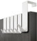 Menz Premium Over Door Hanger – Set of 6 White Coat Hooks 36mm with Anti-Slip and Felt Pads, Sturdy Over Door Hook Hanger Türhaken Premium Weiß_36mm UK