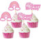 Blumomon 24 Stück Regenbogen Form Cupcake Topper Picks Regenbogen Form Kuchen Dekor für Geburtstag Hochzeit Kuchen Dekoration für Mädchen Kinder Geburtstag Baby Shower Party Backen Dekoration