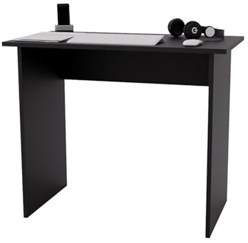 CraftPAK Schreibtisch schwarz | Größe 90 x 50 x 73 cm | Bürotisch ist sehr stabil auch geeignet als Kleiner Schreibtisch oder PC Tisch für Arbeitszimmer, Büro, Kinderzimmer