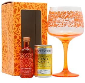 Silent Pool - Rare Citrus Miniature & Glass Gift Box - Gin 5cl 43% ABV