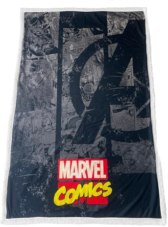 Homadict Plaid Sherpa 100X150 cm Marvel Avenger Comics