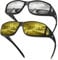 URUMQI Anti Glare Night Driving Glasses Fit Over Glasses for Men Women, Polarised Night Vision Headlight Glasses TAC Yellow Lens