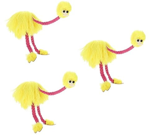 Vaguelly 3St Straußen Marionette Plüsch Straußenpuppe Figurenhandwerk Spielzeug Tier Puppenspiel-Requisite Strauße Marionette Handpuppe vorgeben Marionettenpuppe Kind Draht ziehen