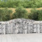 Bulliing Gabionen mit Hochbogen 3 STK. 400x50x80/100cm Verzinktes Eisen GabionenköRbe WasserzapfsäUle Garten Gabionen Zaun Gabionensteine 3146984