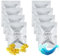 URAQT Désodorisant Voiture, 8 Pieces de Parfum Voiture, Comprimés D'aromathérapie pour Voiture, Adapté au Diffuseur D'arômes pour Voiture Recharge Désodorisant(4Pcs Océan 4Pcs Osmanthus Parfumé)