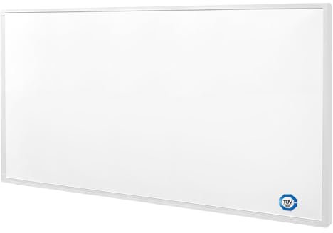 Hocosyme Riscaldamento a infrarossi 800 Watt, riscaldamento a infrarossi, montaggio a parete, 1-3 minuti a temperatura di funzionamento fino a 120 gradi, TÜV