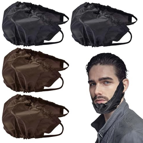 KALUROIL Tablier de Barbe pour Homme - Bavoir à Barbe de Qualité Supérieure, Soin de la Barbe pour Homme, Couvre le Filet de Barbe Respirant et Cache pour - Produit de Soin et Entretien d