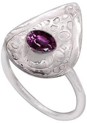 Rhodolith im Labor gezüchtet Edelstein 925 Sterling Silber Band Ring Männer & Frauen Alle Größen Handgefertigt TSR1003AW_25 (71 (22.6))