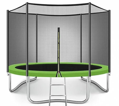 Kids Trampoline with Safety Net, Ladder and Cover, 6ft-16ft, Multiple Sizes