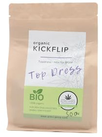 ALMICANNA: Organic KICKFLIP Top Dress 100% Bio 1kg- Mix für die Umstellung auf die Blütephase - Organischer Cannabis Dünger für die Blüte