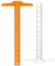 FDCGAS 2pcs lineal 12 Zoll/ 30 cm T Square Kunststoff Transparent T-Lineal zum Zeichnen und Allgemeine Layout Arbeiten