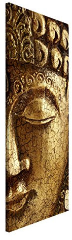 Magnettafel Pinnwand für Magnete Spirituell Magnetboard - Magnetwand Made in Germany - Kunstkopie Retro Vintage Notiztafel gold Küche Flur Büro Visionboard WBMT_2548 (37x78cm)