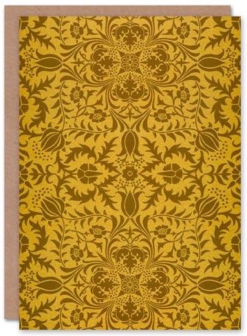 Artery8 William Morris Art Card Floral Vine Filigree Pattern