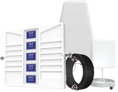 Amplificatore Cellulare 3G 4G 5G 800 900 1800 2100 2600 700 850 Ripetitore Di Rete Kit Antenna Segnale Mobile A 5 Bande Copertura più ampia