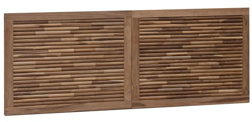 vidaXL Bettkopfteil Natur Massivholz Teak