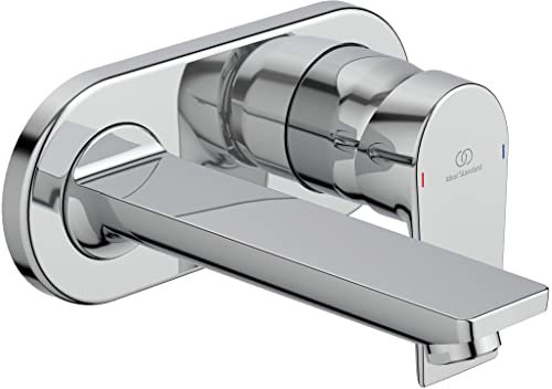 Ideal Standard - Tesi, Miscelatore monocomando a muro per lavabo, Cromato