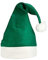 BICAP Weihnachtsmütze Bäckermütze Christmas Hat Nikolausmütze Grün/Weiß Weihnachtself Elfe St. Patricks Day