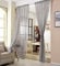 WOLTU Gardinen transparent mit Kräuselband Vorhang Leinenoptik Halbtransparent Voile Leinenvorhang Stores Fensterschal Dekoschal Wohnzimmer Kinderzimmer Schlafzimmer, 140x245 cm Dunkelgrau (1 Stück)