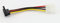 rhinocables Molex LP4 Power Adapter Cable 5.25in PSU Lead Various End Connectors for Power HDD, SSD, DVD RW, Hard Drive (Molex to 1 x Right Angle Sata)