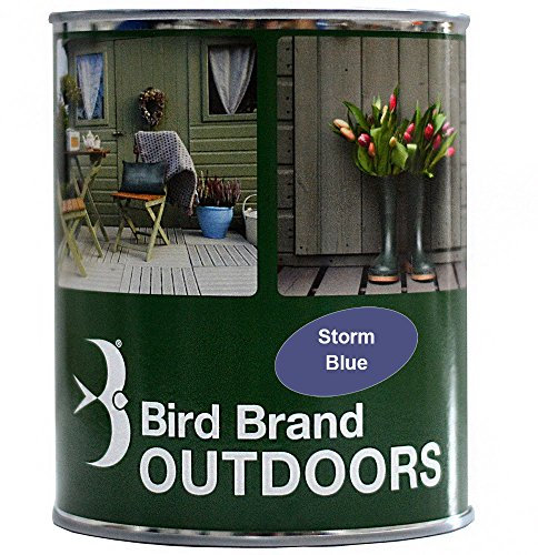 Bird Brand Outdoor Garden Paint Satin Finish (2.5 Litre, Storm Blue)
