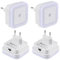 SOAIY 4 Pezzi Luce notturna led Luce Sensore di Movimento Luce da presa 3 Modalità ON/OFF/AUTO per bambini camera, bagno, soggiorno, corridoio, ecc