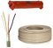 Premium X 100m Telefonkabel 2x2x0,6mm 4 Adern Verlegekabel Telefonleitung Fernmeldekabel + Abisolierer(0,22EUR/M)