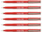 ARTLINE 6 Stück Filzstifte 200 Permanent dokumentenecht Spitze 0,4 mm rot