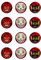 Muffinaufleger Cupcakes Muffins Halloween Zuckerpapier Teufel Clown Fledermaus HW26