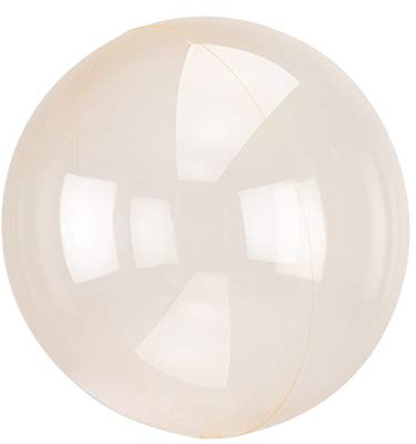 Amscan 8285011 - Clearz Crystal Orange Folienballon S40 verpackt, Luftballon