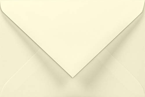 Netuno 50 Umschläge Mini Elfenbein DIN C7 8,5 x 12 cm 100g Lessebo Smooth Ivory kleine Briefumschläge schön elegant für Visitenkarten Danksagungen Businesskarten Geschenk-Karten Geld-Geschenke