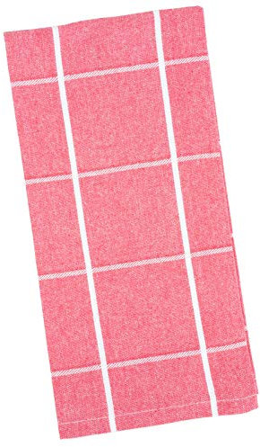 TM Maxx Geschirrtücher Set 50 cm x 70 cm aus 100% Baumwolle | Küchentuch Handtuch Trockentuch (4er Set, Toledo Hellrot)
