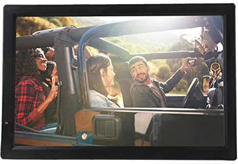 Diyeeni Voiture TV numérique,VTT/UHF/VHF TV LCD Portable 14 Pouces /T2,TV 1080P avec Haut-parleurs pour Caravane,Camping,extérieur,Cuisine,Prise en Charge des entrées/Sorties AV,SD/MMC,USB,HDMI,VGA