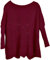 styleBREAKER Jersey de Punto Sobredimensionado de Mujer con Motivo Calado y Manga Larga, Cuello Barca, Poncho, Talla única 08010066, Color:Burdeos-Violeta