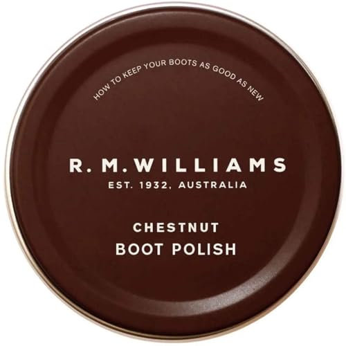 RM Williams Dark Tan Shoe Polish - Restores Colour To Dark Tan Leather ANY