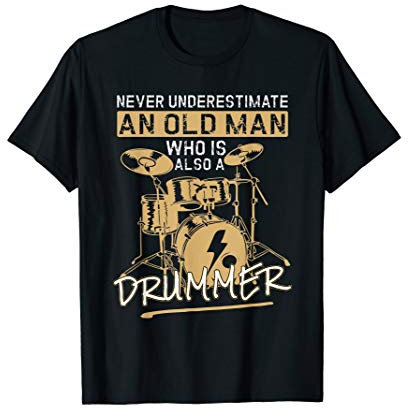 Herren Schlagzeuger Drummer - Rock Band Jubiläum T-Shirt