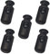 Lot de 10 bloqueurs de cordon - Noir - Idéal pour cordons de 3/4/5 mm (Modèle - 1)