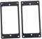 2 St¡§1ck Gitarre Pickup Rahmen, Humbucker Tonabnehmer Montageringe for f¡§1r E Gitarre, Schwarz