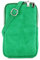 modamoda de T210 Damen Wildleder Rauleder Handytasche 6,7 Zoll Umhängetasche handmade in Italy, Farbe:Blattgrün/Wildleder