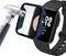 Acadeny Funda con Vidrio Templado Compatible con Xiaomi Mi Watch Lite, [Cubierta Completa] [con Escala] 2 en 1 PC Case y Protector de Pantalla para Xiaomi Mi Watch Lite - azul