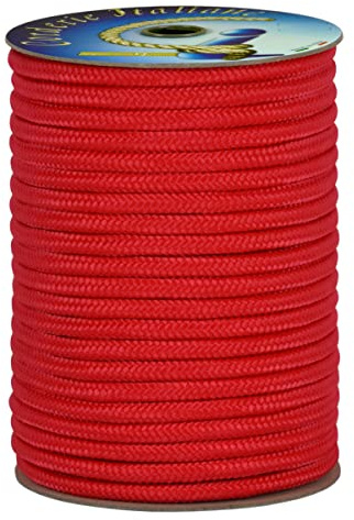 Corderie Italiane 006076490 Tresse polypropylène Rouge 5 mm - 100 m
