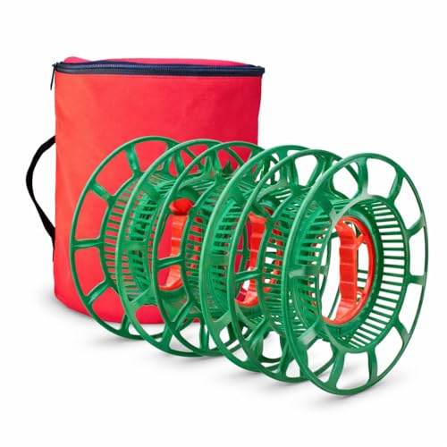 Simple Living Solution's Christmas Light Storage Reel Value Pack (3ct), Great for Storing Christmas Lights, Cable Cords, Extension Cords, Beads and More. Keeps Items Organized and Untangled