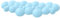 Attack Shark Blue Cloud Soft Comfortable Keyboard Wrist Rest,Anti-Skid Ergonomic Wrist Support,Desk Hand Wrist for TKL Mechanical Keyboard/Full Size Gaming Keyboard,15.2x4.4x1.2 inch Palm Rest
