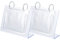 STOBOK 2 X Acryl-Tischplatte Flip-Kalender Fotorahmen Bildhalter Buch Klare Rahmen Desktop-Display-Halter Album-Staffelei