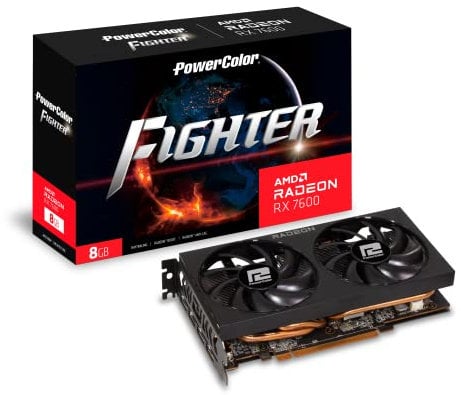 POWERCOLOR Radeon RX 7600 Fighter (8GB GDDR6/PCI Express 4.0/2655MHz/18000MHz)