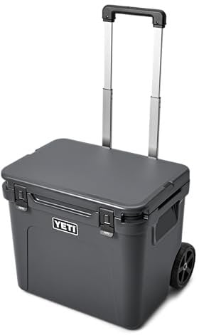 YETI Roadie 60 Wheeled Cool Box, Insulated Hard Cooler, Charcoal