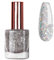 EONFAVE Glitter Nail Polish - Flash Shinny Silver Nail Varnish - Quick Drying & Long Lasting Nail Polish - Healthy Breathable Shiny Silver Glitter Nail Polish for Women, Teens - No UV Needed