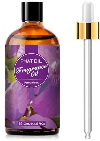 PHATOIL Aceite Esencial Violeta de Parma 100 ml, Aceites Esenciales para Humidificador Difusor, Aceite Perfumado Violeta de Parma para Aromaterapia, Relajación, Jabón, Velas DIY