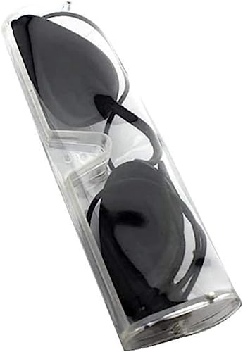 ANZONGYI Schutzbrille Augenklappe mit tragbarer Box IPL Augenklappe Schutzbrille Sonnenliege Bräunung für IPL UV Infrarot Strahlen Therapie (Schwarz)