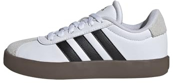 Adidas Unisex-Kids VL Court 3.0, White/Black/Grey, 6